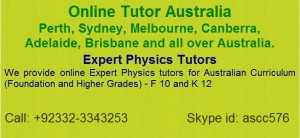 Online Physics Tuition Australia